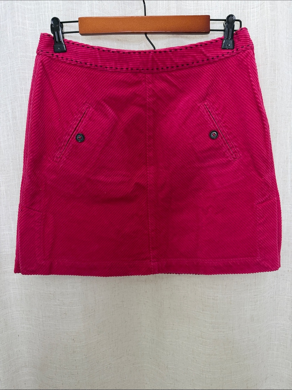 Tommy Hilfiger Hot Pink Corduroy Skirt Size 4 Excellent Condition